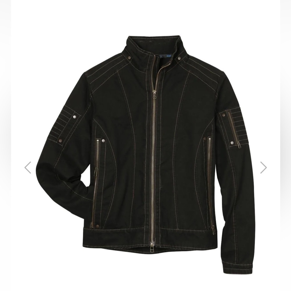 Kuhl Lined Women’s Burr Patina Dye Jacket Shearling Collar Size Small